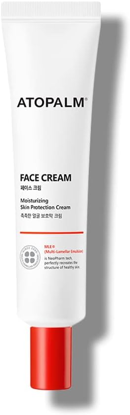 ATOPALM Face Cream, 1.1 Fl. Oz., 35ml, Daily Hydrating Facial Moisturizer, Low pH Hypoallergenic Moisturizing Skin Barrier Cream with Vitamin E, Vitamin B5 for Sensitive Skin