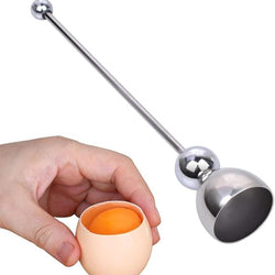 Egg Topper Tool – Stainless Steel Egg Shell Opener & Cracker for Soft or Hard Boiled Eggs, Easy Egg Separator & Shell Remover for Raw or Cooked Eggs, Clean Cut Every Time