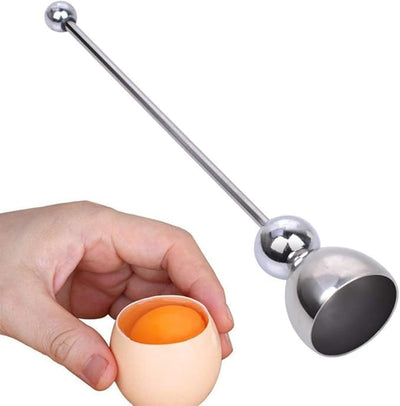 Egg Topper Tool – Stainless Steel Egg Shell Opener & Cracker for Soft or Hard Boiled Eggs, Easy Egg Separator & Shell Remover for Raw or Cooked Eggs, Clean Cut Every Time