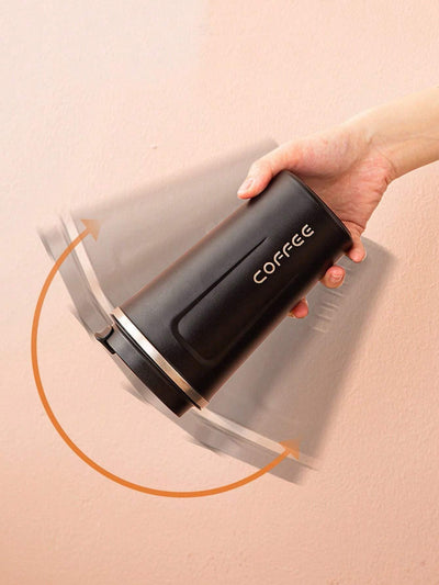 Insulated Coffee Travel Mug - Stainless Steel Thermal Cup with Leak-Proof Lid, Double-Wall Vacuum Flask for Hot and Cold Drinks, 380ml