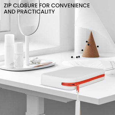 Silicone Large Makeup Bag, Travel Toiletry Bag For Women Big Makeup Bag Organizer Portable Cosmetic Bag Zipper Pouch Purse Waterproof Makeup Storage Bag (Medium Grey)