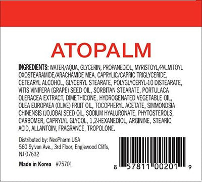 ATOPALM Intensive Moisturizing Cream for Dry & Sensitive Skin, Face Moisturizer, Replenishes Hydration, Paraben-Free, K-Beauty, skin barrier ceramide cream, 3.4 Fl Oz, 100ml (3.4 Fl Oz)