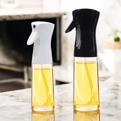 Oil Spray Bottle for Cooking, 300ML – Refillable Glass Oil Dispenser for Air Fryer, BBQ, Salad, Frying – Kitchen Spray Bottle for Olive Oil, Avocado Oil, Juice, Water, Hair & Plants (2 Pack)