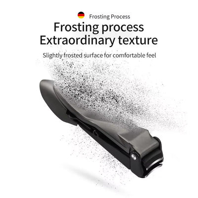 LIVVY Nail Clippers with Catcher – Heavy Duty Stainless Steel Nail Cutter Set with File, Anti-Splash Design, Sharp & Ergonomic for Fingernails & Toenails, Self-Cleaning Manicure Tool