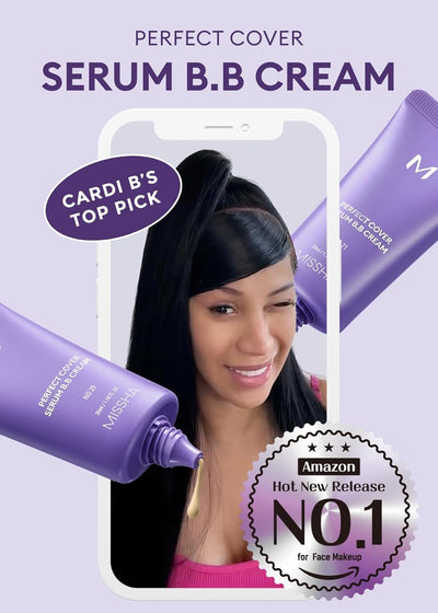 Missha, Perfect Cover Serum B.B Cream, No. 23 Natural Beige, 1.18 fl oz (35 ml)